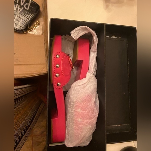 New WITH BOX PINK COACH SANDALS SIZE 6 - Picture 4 of 12